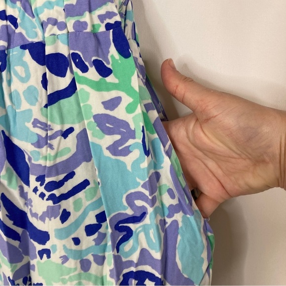 Lilly Pulitzer | Emiko Nice Ink Strapless Jumpsuit XS - Picture 3 of 6